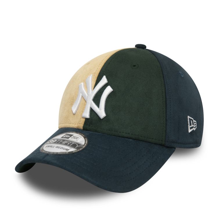 Gorras New Era 39thirty Azules - New York Yankees Suede Logo 37694MGLZ